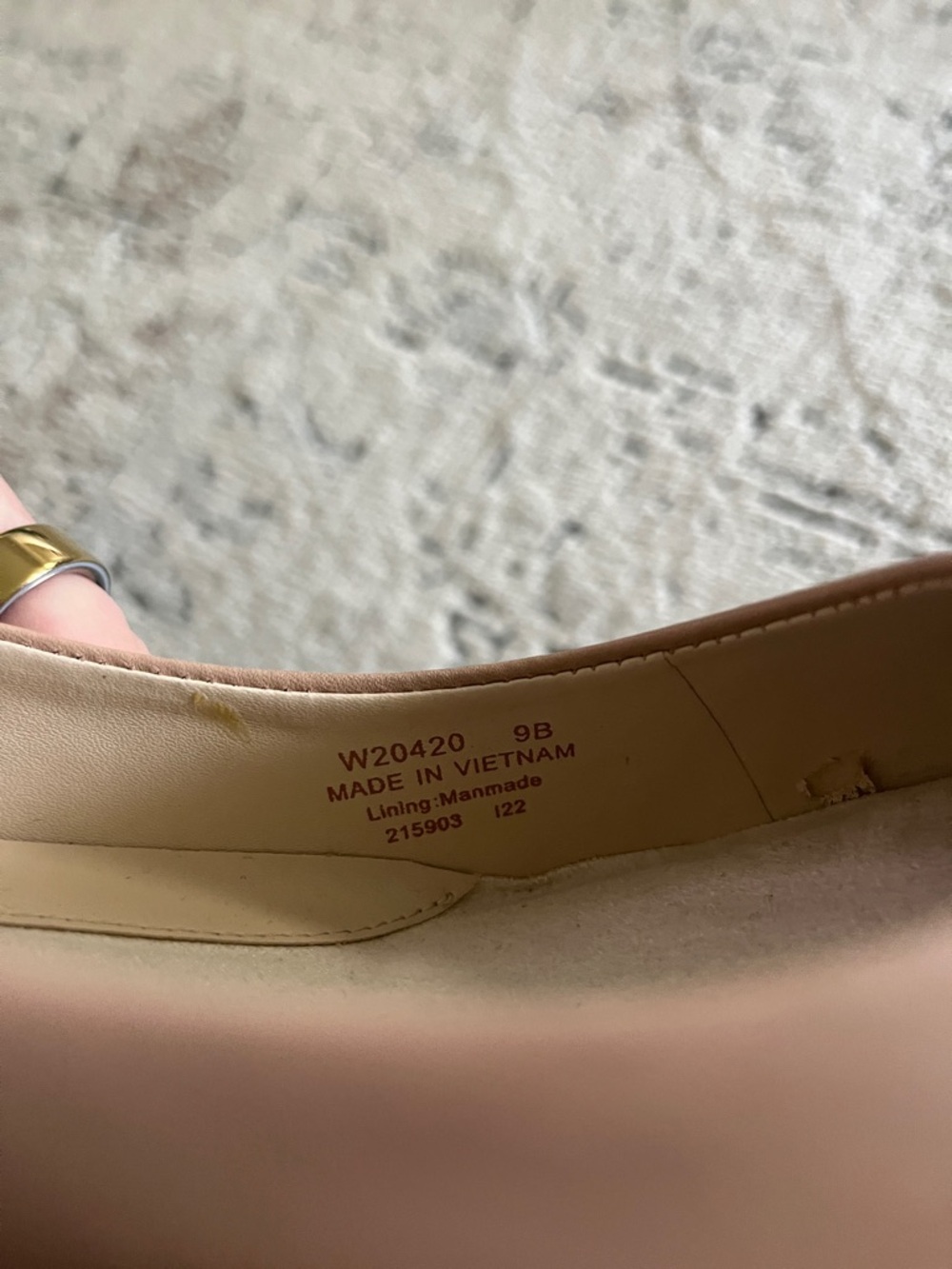 Cole Haan Nude Pointed-Toe Leather Pumps - Picture 4 of 4